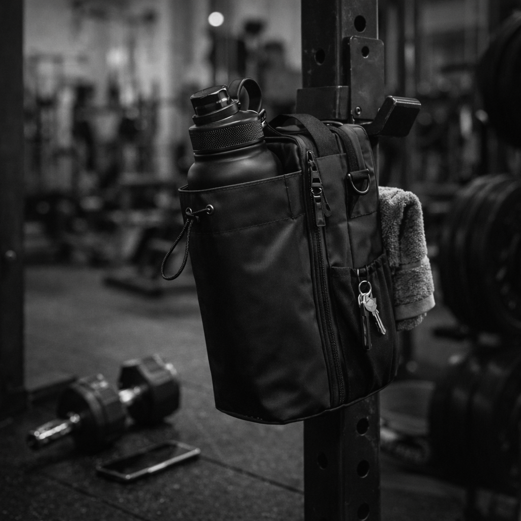 Lxaara™Gym Magnetic Bag With Bottle Holder